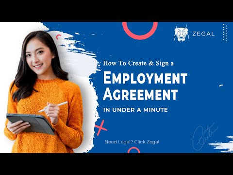 How to Create an Employment Contract in Under a Minute with Zegal