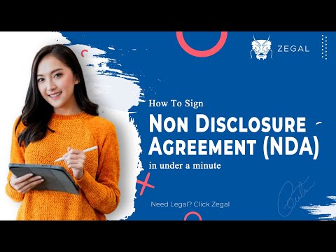 How to Create and Sign an NDA in Under a Minute with Zegal