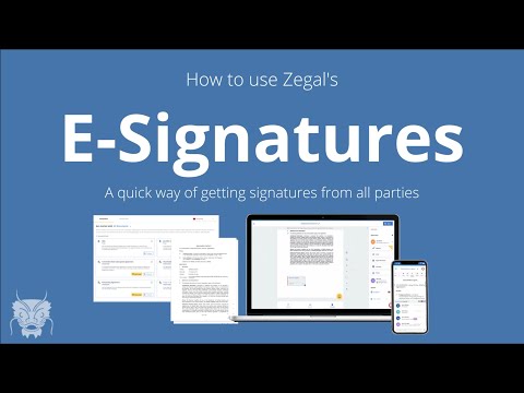 E-Signing Tutorial | Zegal