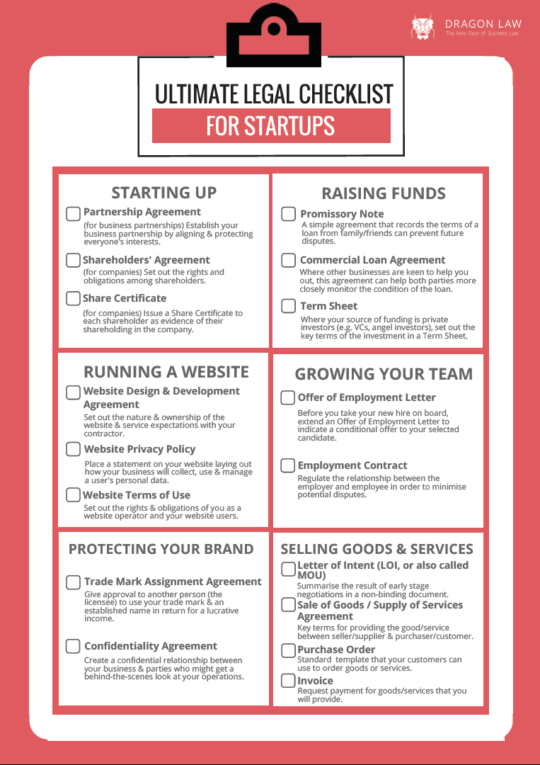 Download Ultimate Legal Checklist for Startups