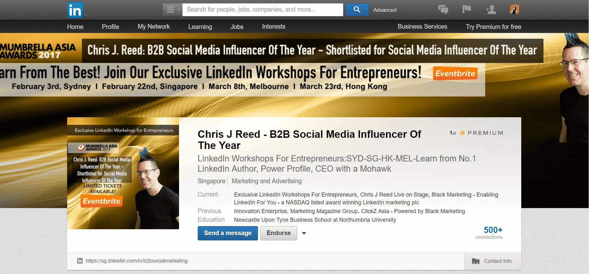Chris J Reed - LinkedIn Power Profile
