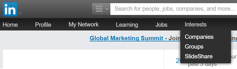 Customising your interests on LinkedIn