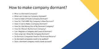 how to make a company dormant