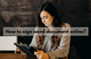 Sign word document online