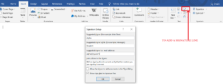 insert a signature line in a word document-digitally sign word document online