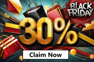 A big banner with 30% off. Click it!