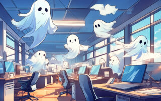 Phantoms share an office together. They're flying around!