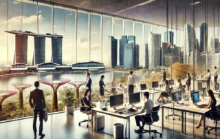 A busy office in Singapore. It's really successful because they use CLM.